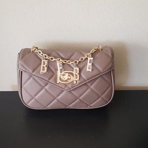 New Bebe Wyatt V-Flap Shoulder Bag NWT